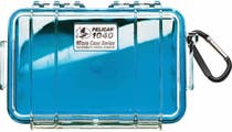 Pelican 1040 Micro Clear Case - Blue with Blue Liner