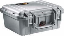 Pelican 1300 Silver Case with Foam