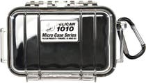 Pelican 1010 Micro Clear Case - Black with Black Liner