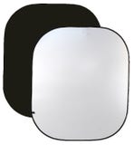 ProMaster Solid Pop-Up Background 6x7' Dual-Sided - Black/White