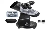 Celestron Firstscope Tabletop Telescope w/Bonus G2 8x21 Roof Prism Binocular