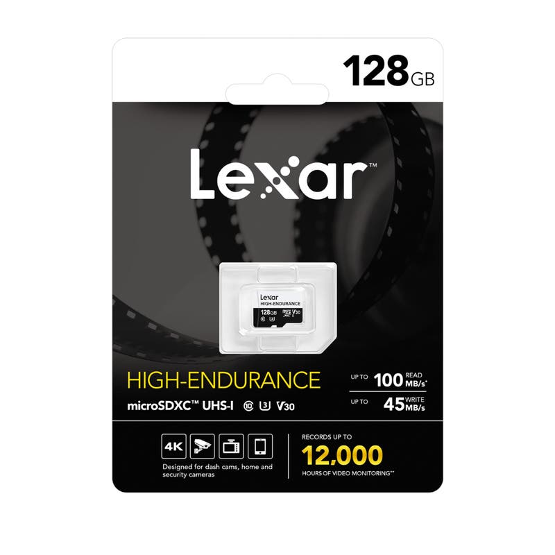 Lexar High Endurance MicroSDHC /XC 128GB Memory Card | Camera House