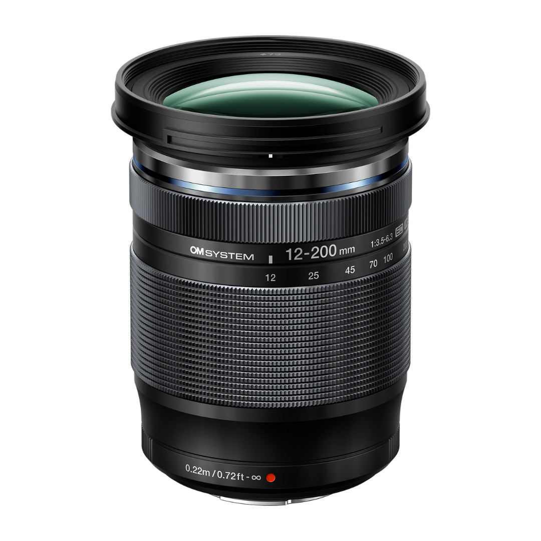 OM SYSTEM  M.Zuiko ED 12-200mm f3.5-6.3 Black Lens