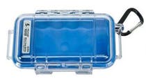 Pelican 1015 Micro Clear Case - Blue with Blue Liner