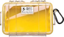 Pelican 1050 Micro Clear Case with Yellow Liner
