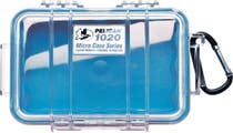 Pelican 1020 Micro Clear Case - Blue with Blue Liner