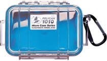 Pelican 1010 Micro Clear Case - Blue with Blue Liner