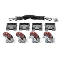 Pelican Case Mobility Kit includes Castors, Plates, Pull Strap & Carry Case