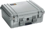 Pelican 1550 Silver Case with Padded Dividers