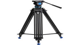 Benro KH25PC Aluminium, Dual-Tube, 3 Section, Video Tripod, Twist-Lever Lock, K5 Head, QR11 Plate