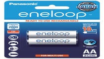 Panasonic Eneloop AA 2000mAh - 2 Pack Batteries Pre-Charged