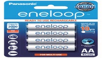 Panasonic Eneloop AA 2000mAh - 4 Pack Batteries Pre-Charged