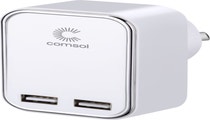 Klik Dual Port USB Wall Charger 17W - White