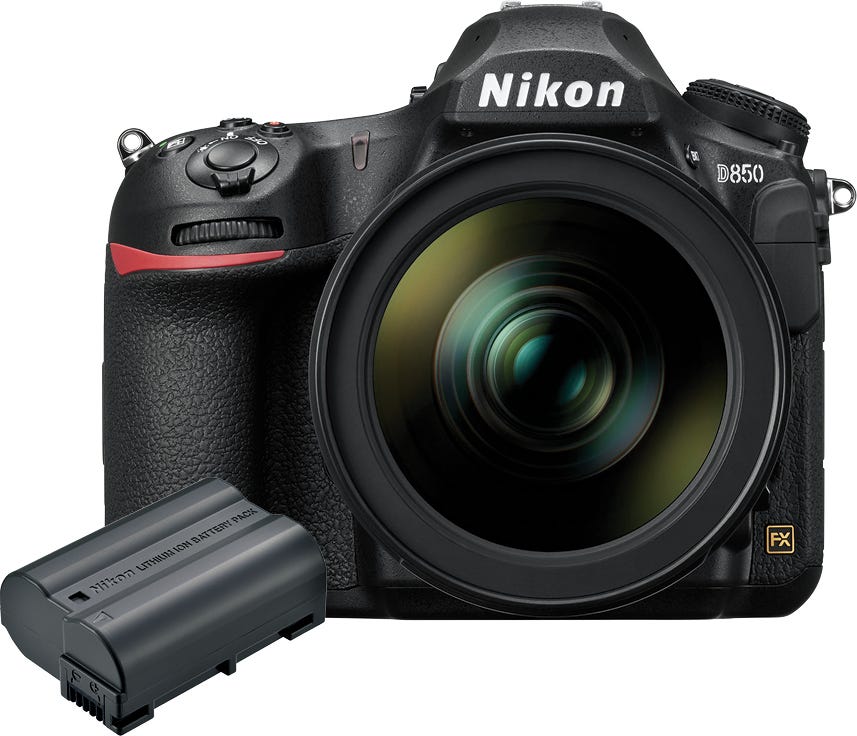 Nikon d850 digital slr promo camera