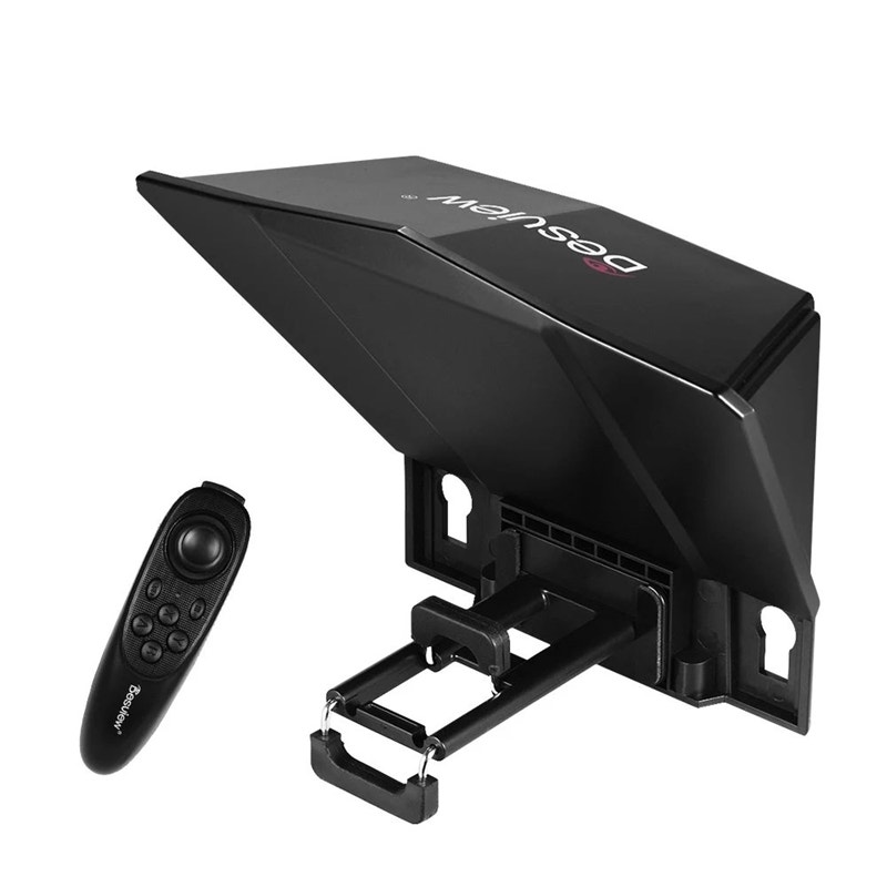 Telepermit Device Desview T2 Smartphone, Tablet & DSLR Teleprompter Kit with Remote ...