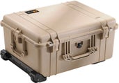 Pelican 1610 Desert Tan Case with Padded Dividers