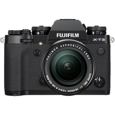 FujiFilm X-T3 Black Body w/XF 18-55mm f/2.8-4 R LM OIS Lens Compact System Camera