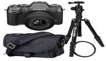 Fujifilm X-T50 Charcoal Silver Body w/XC 15-45mm Lens Ultimate Adventure Bundle