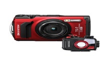OM SYSTEM TG-7 Red w/ OM SYSTEM PT-059 Underwater Housing Digital Compact Camera