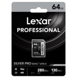 Lexar Professional SILVER PRO SDXC UHS-II Card Capacity: 64GB