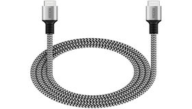 MICRODIA ExeCable Tweed PD100W 1.3m USB-C to USB-C Cable - Zebra