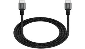 MICRODIA ExeCable Tweed PD240W 1.0m USB-C to USB-C Cable - Charcoal