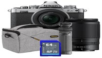 Nikon Z fc Black with Z 16-50mm VR and Z 50-250mm, Bonus 64GB SDXC Card, Impulse Shoulder Medium Bag and SmallRig Tripod
