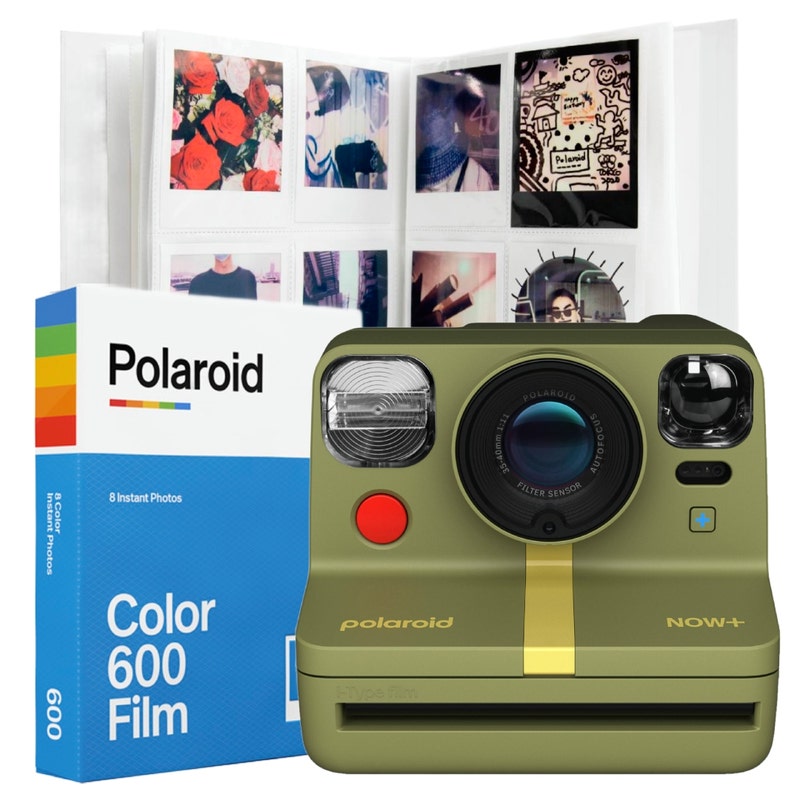 Polaroid Now+ Gen 2 - Forest Green Camera with Album and Film | Camera ...