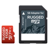 ProMaster microSD Rugged 512GB 660X / 99MB/s UHS-1 U3 V3 Memory Card with Adaptor
