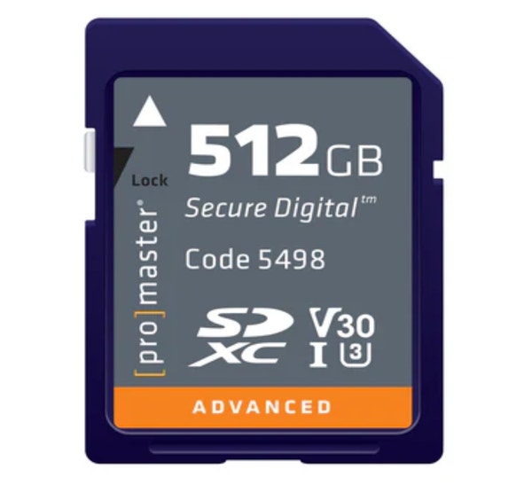 ProMaster SDXC Advanced 512GB 633x 95MB/s UHS-I, U3, V30 Memory Card ...