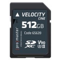 ProMaster SDXC Velocity CINE 512GB - V90 Video Speed Class 2000x 300MB/s UHS-II U3