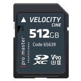 ProMaster SDXC Velocity CINE 512GB - V90 Video Speed Class 2000x 300MB/s UHS-II U3