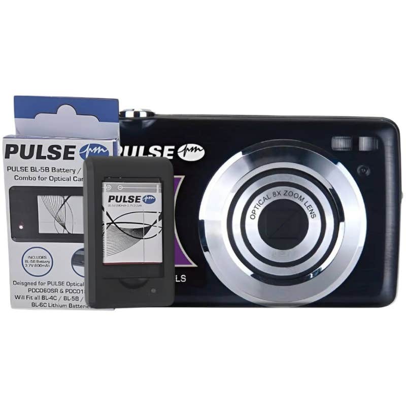 PULSE 18MP 8x Optical Zoom Camera Black with Charger and Extra Battery ...