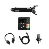 Rode Solo Podcasting Bundle Inc.RodeCaster Duo, PodMic, NTH50, PSA1+ & XLR3M