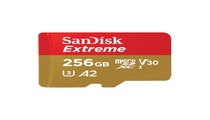 SanDisk Extreme MicroSDXC 256GB 100MB/s R, 60MB/s W, V30 Memory Card + Adapter