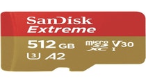 SanDisk Extreme MicroSDXC 512GB 100MB/s R, 60MB/s W, V30 Memory Card + Adapter