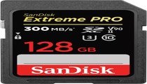 SanDisk Extreme Pro SDXC 128GB 300MB/s UHS-II U3 V90 Memory Card
