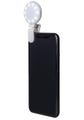 Celly Selfie Light Pro - White Clip-On LED Ring Light for Smartphones