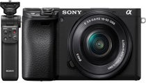 Sony Alpha A6400 w/16-50mm f/3.5-5.6 Lens - Black w/Bluet ooth Grip Mirrorless Camera