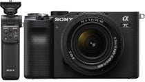 Sony Alpha A7C Black Body w/28-60mm f/4-5.6 Lens & Bluetooth Grip CS Camera