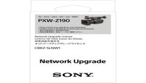 Sony CBKZSLNW1 Network Upgrade License for Camcorder