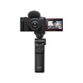 Sony ZV-1F Black Digital Vlog Camera w/Sony GPVPT2BT Bluetooth Shooting Grip-Black
