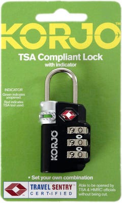 Korjo TSA Compliant Combination Lock w/ Indicator