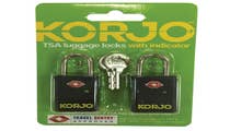 Korjo TSA "Keyed" Locks w/ Indicator (2 Pack)