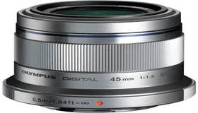 Olympus M.Zuiko 45mm f/1.8 Silver Portrait Lens
