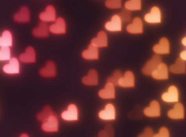 Heart shaped bokeh