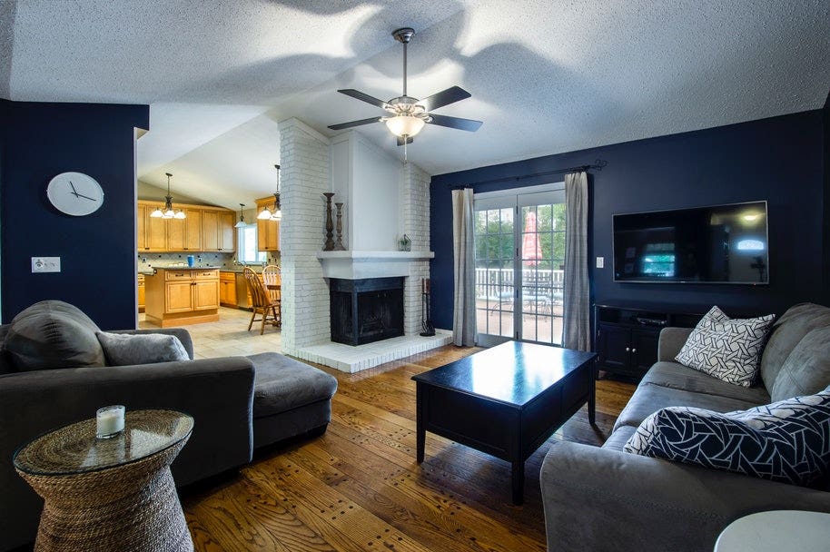 large room for real estate photography